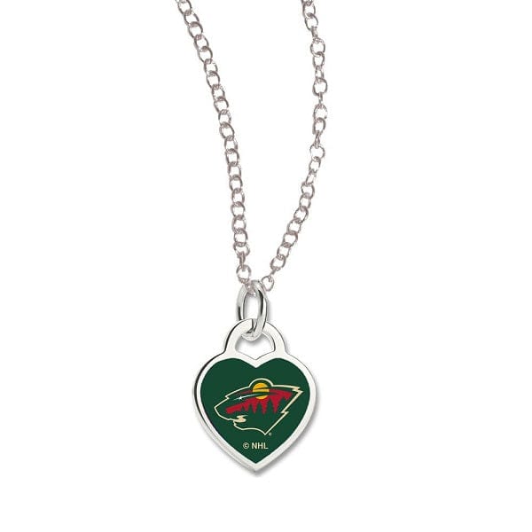 Minnesota Wild 3D Heart Necklace