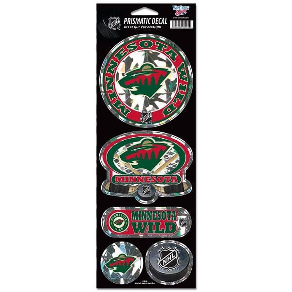 Minnesota Wild Prismatic Decal Set