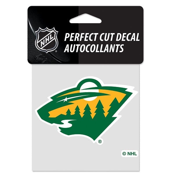 Minnesota Wild Special Edition Primary Logo Decal, 4x4 Inch