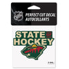 Minnesota Wild State Of Hockey Perfect Cut Decal, 4x4"