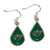 Minnesota Wild Teardrop Dangle Earrings