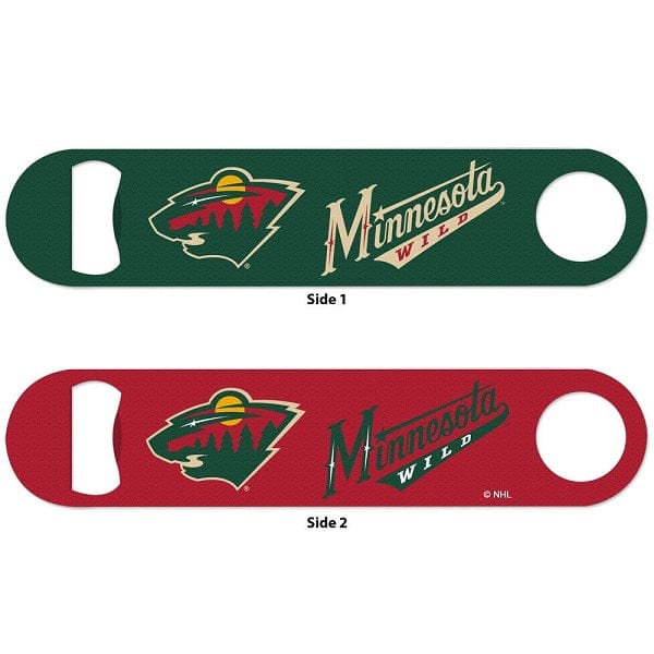 Minnesota Wild Two-Sided Metal Bottle Opener