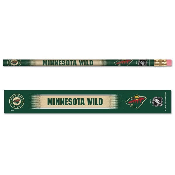 Minnesota Wild Wooden Team Logo Pencils, 6 Pack