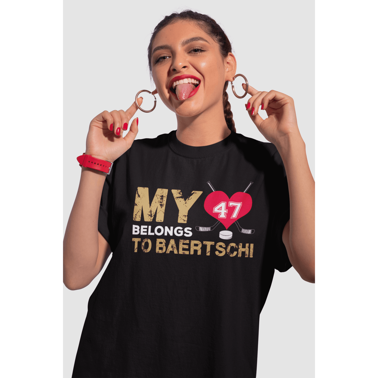 T-Shirt My Heart Belongs To Baertschi Unisex Jersey Tee