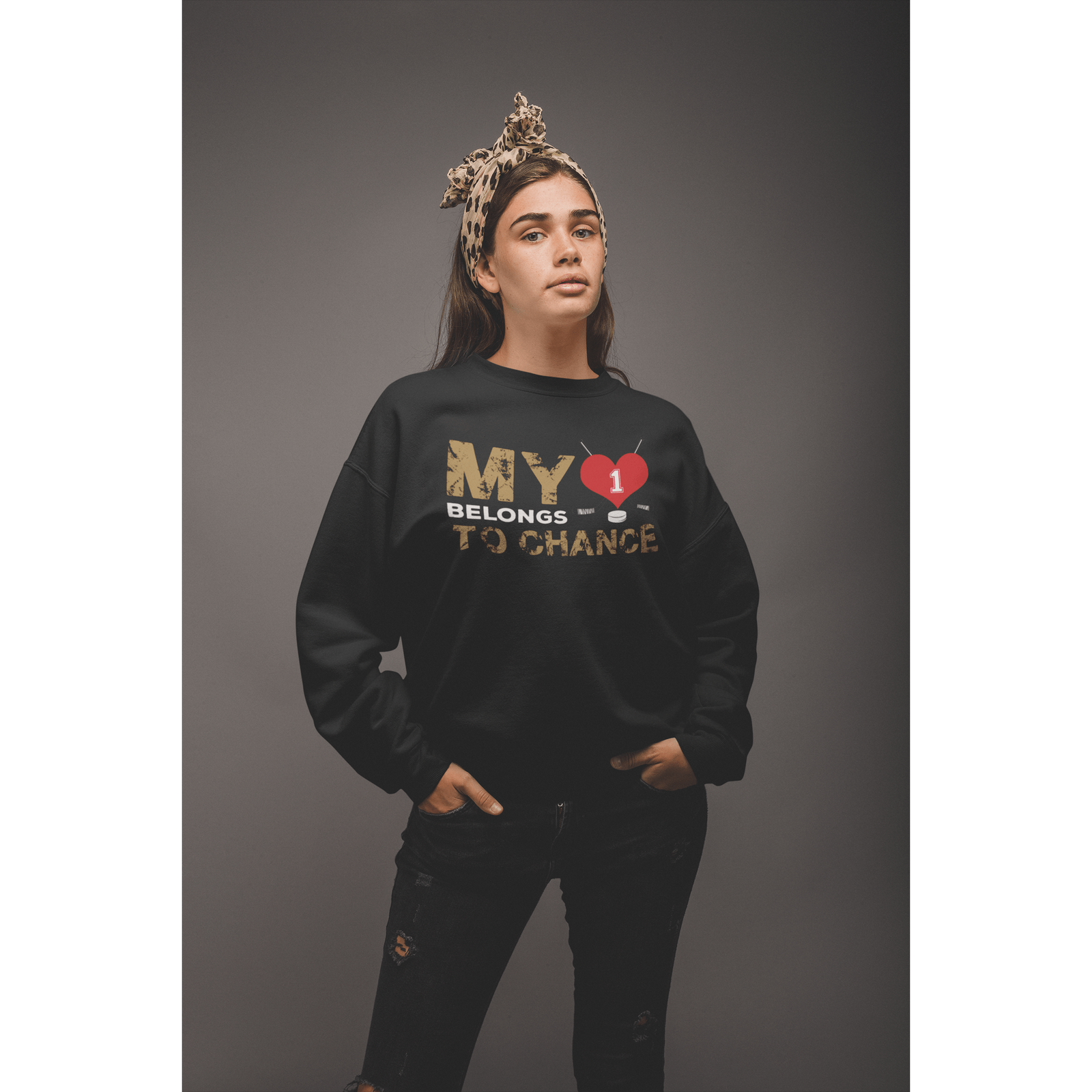 Sweatshirt My Heart Belongs To Chance Unisex Crewneck Sweatshirt