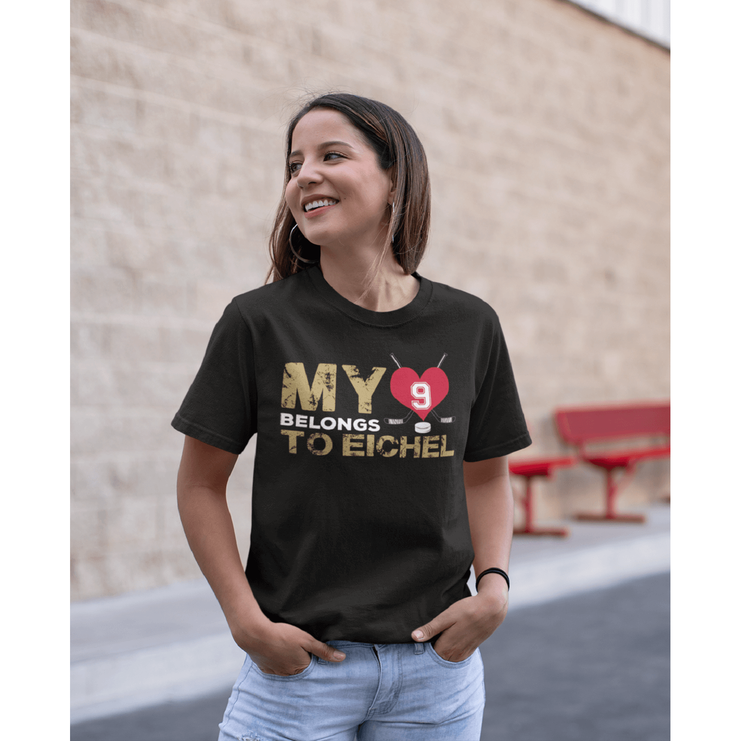 T-Shirt My Heart Belongs To Eichel Unisex Jersey Tee