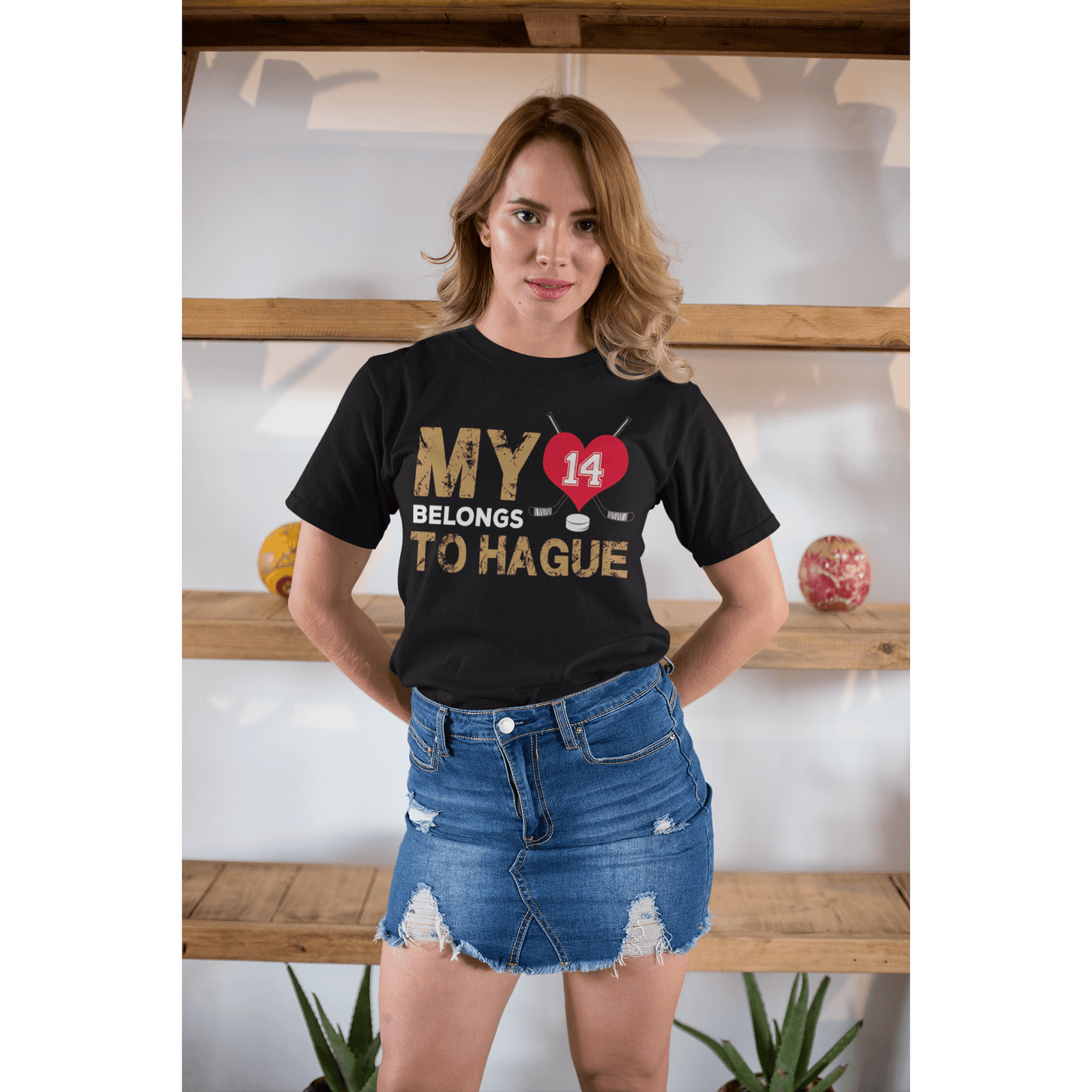 T-Shirt My Heart Belongs To Hague Unisex Jersey Tee