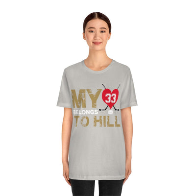 T-Shirt My Heart Belongs To Hill Unisex Jersey Tee