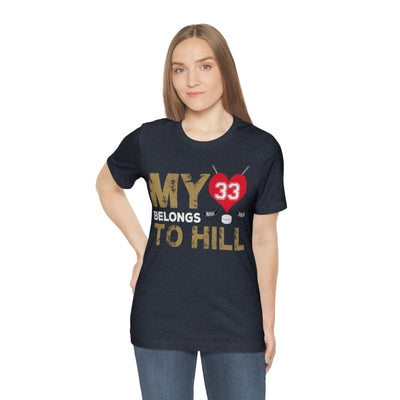 T-Shirt My Heart Belongs To Hill Unisex Jersey Tee