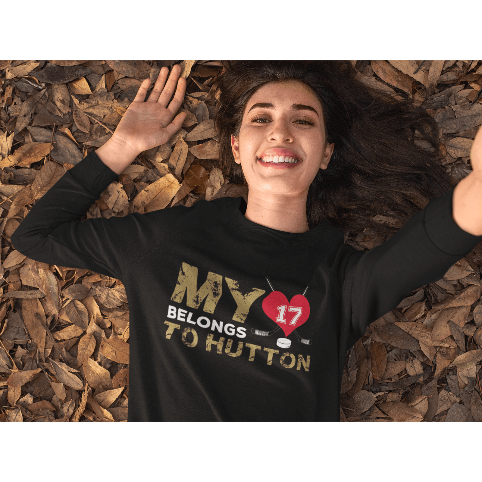 Sweatshirt My Heart Belongs To Hutton Unisex Crewneck Sweatshirt
