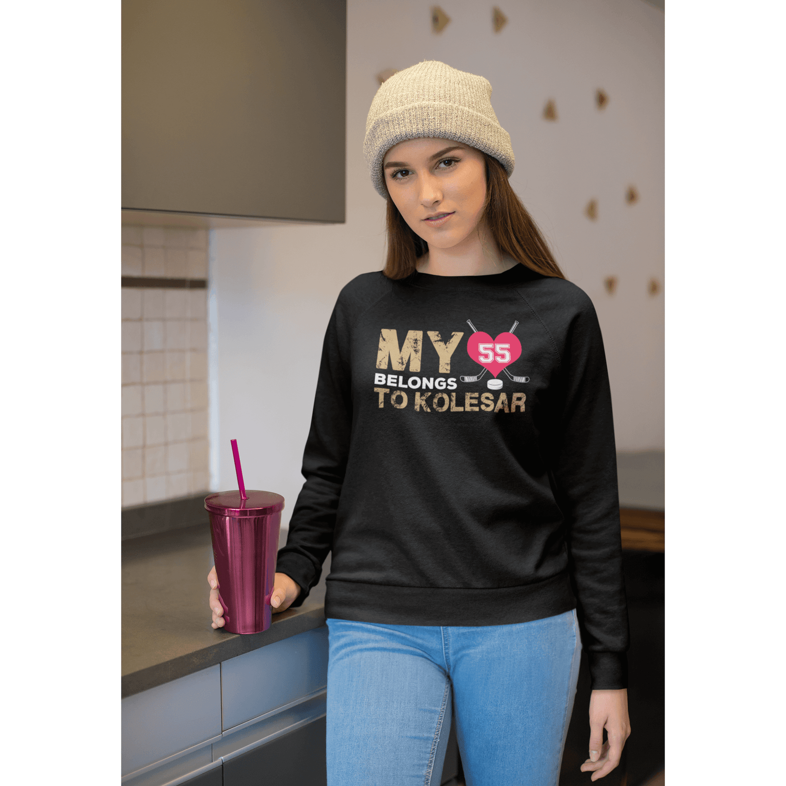 Sweatshirt My Heart Belongs To Kolesar Unisex Crewneck Sweatshirt