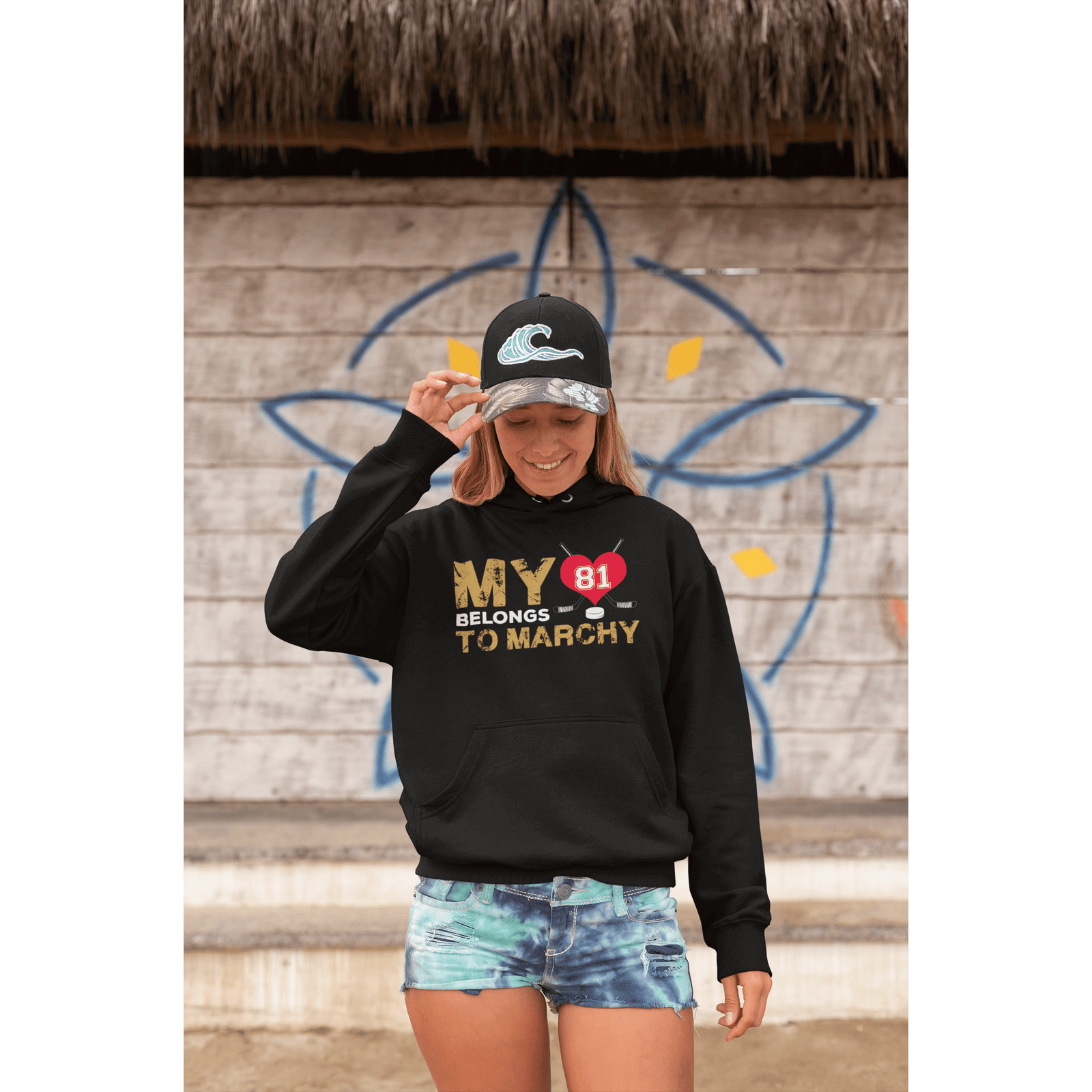 Hoodie My Heart Belongs To Marchy Unisex Hooded Sweatshirt