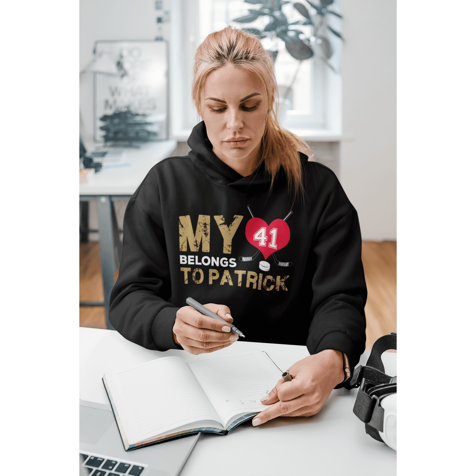 Hoodie My Heart Belongs To Patrick Unisex Hooded Sweatshirt