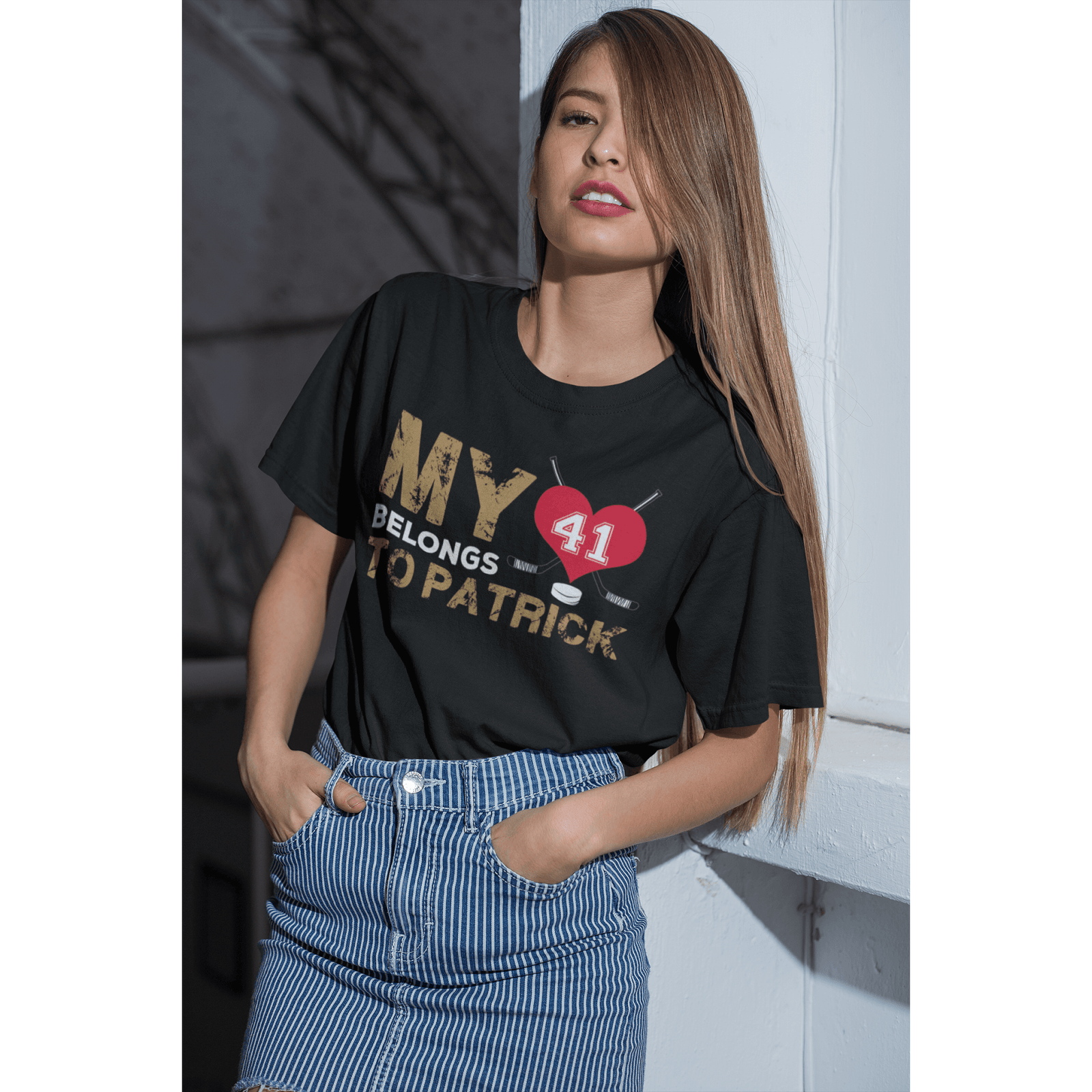 T-Shirt My Heart Belongs to Patrick Unisex Jersey Tee