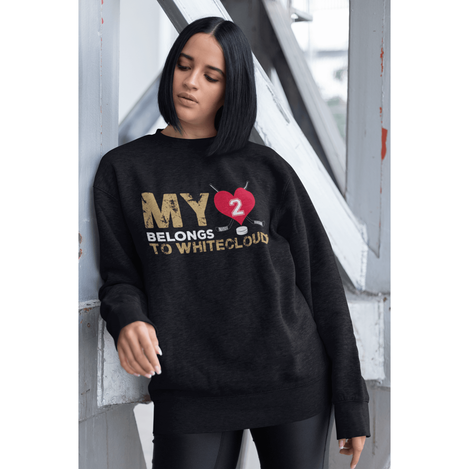 Sweatshirt My Heart Belongs To Whitecloud Unisex Crewneck Sweatshirt