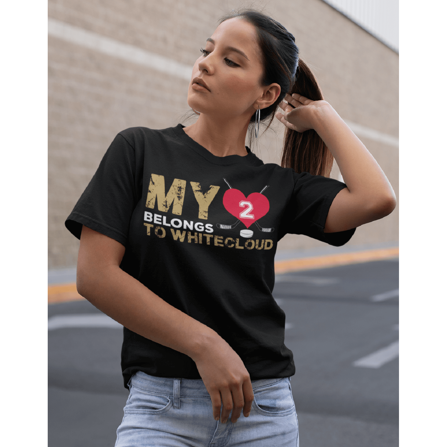 T-Shirt My Heart Belongs To Whitecloud Unisex Jersey Tee