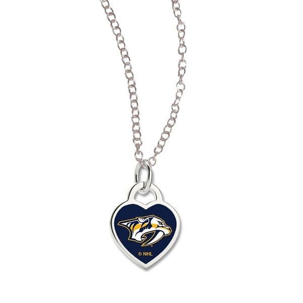 Nashville Predators 3D Heart Necklace