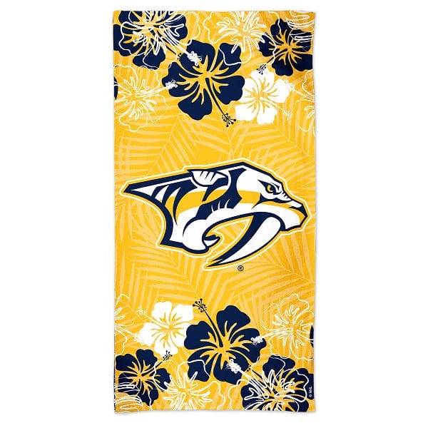 Nashville Predators Hawaiian Floral Pool Beach Towel