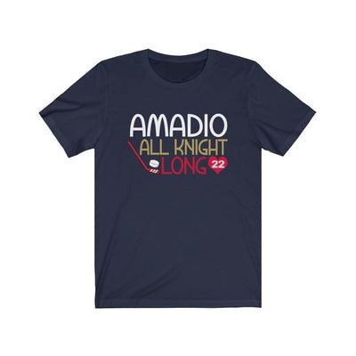 T-Shirt Navy / S Amadio All Knight Long Unisex Jersey Tee