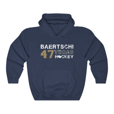 Hoodie Navy / S Baertschi 47 Vegas Hockey Unisex Hooded Sweatshirt