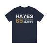 T-Shirt Hayes 65 Vegas Hockey Unisex Jersey Tee