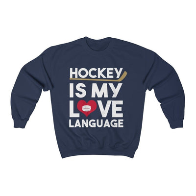 Sweatshirt Hockey Is My Love Language Unisex Crewneck Sweatshirt