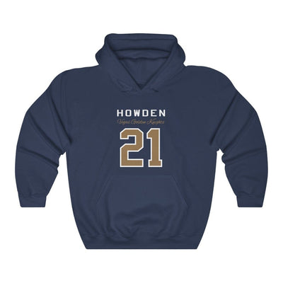 Hoodie Navy / S Howden 21 Vegas Golden Knights Unisex Hooded Sweatshirt