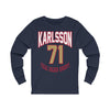 Long-sleeve Karlsson 71 Vegas Golden Knights Retro Unisex Jersey Long Sleeve Shirt