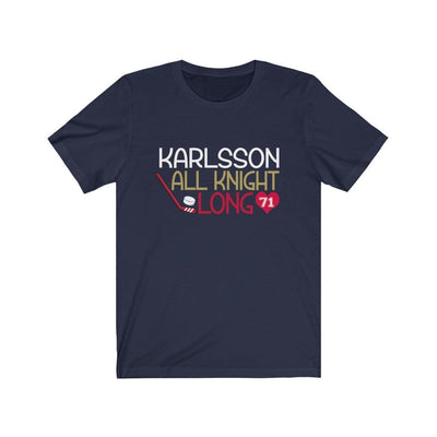 T-Shirt Navy / S Karlsson All Knight Long Unisex Jersey Tee