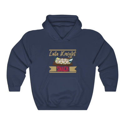 Hoodie Navy / S Late Knight Snack Unisex Hooded Sweatshirt