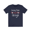 T-Shirt "Living That Hockey Mom Lifestyle" Unisex Jersey Tee