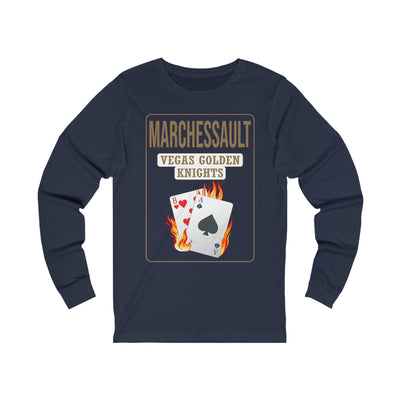 Long-sleeve Marchessault 81 Poker Cards Unisex Jersey Long Sleeve Shirt