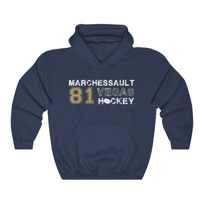 Hoodie Navy / S Marchessault 81 Vegas Hockey Unisex Hooded Sweatshirt