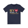T-Shirt Navy / S My Heart Belongs To Baertschi Unisex Jersey Tee