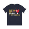 T-Shirt My Heart Belongs To Froese Unisex Jersey Tee