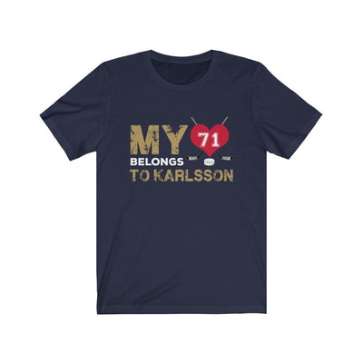 T-Shirt Navy / S My Heart Belongs To Karlsson Unisex Jersey Tee