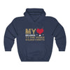 Hoodie Navy / S My Heart Belongs To The Vegas Golden Knights Unisex Hooded Sweatshirt