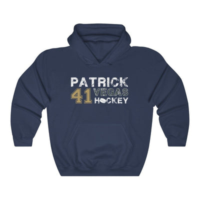 Hoodie Navy / S Patrick 41 Vegas Hockey Unisex Hooded Sweatshirt