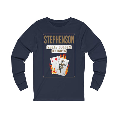 Long-sleeve Stephenson 20 Poker Cards Unisex Jersey Long Sleeve Shirt