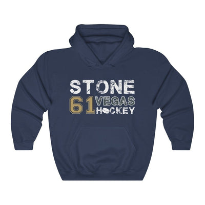 Hoodie Navy / S Stone 61 Vegas Hockey Unisex Hooded Sweatshirt