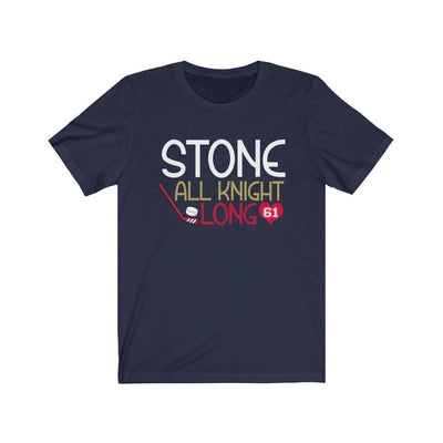 T-Shirt Navy / S Stone All Knight Long Unisex Jersey Tee