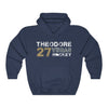 Hoodie Navy / S Theodore 27 Vegas Hockey Unisex Hooded Sweatshirt