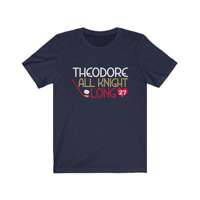T-Shirt Navy / S Theodore All Knight Long Unisex Jersey Tee