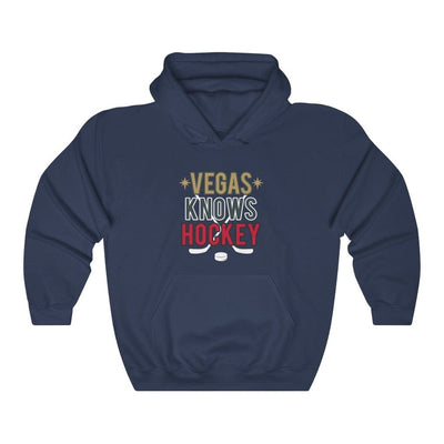 Hoodie Navy / S Vegas Knows Hockey Unisex Hooded Sweatshirt