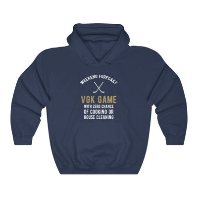 Hoodie Navy / S Weekend Forecast: VGK Game Unisex Hooded Sweatshirt