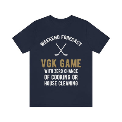 T-Shirt "Weekend Forecast VGK Game" Unisex Jersey Tee