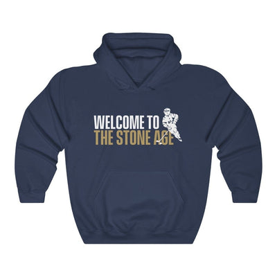 Hoodie Navy / S Welcome To The Stone Age Unisex Hooded Sweatshirt