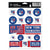 New York Rangers Vinyl Decal Multipurpose Sticker Sheet, 5x7 Inch