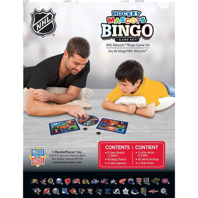 NHL Hockey Mascots Bingo Board Game