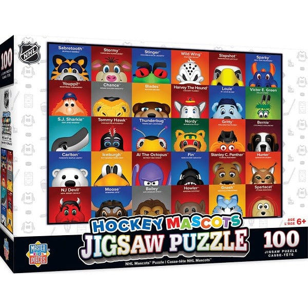 NHL Mascots Puzzle, 100 Piece